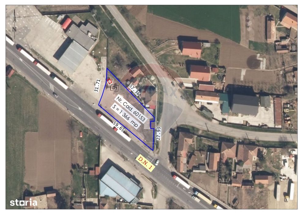 De vânzare teren intravilan 1,366mp Borș / Șoseaua Borșului