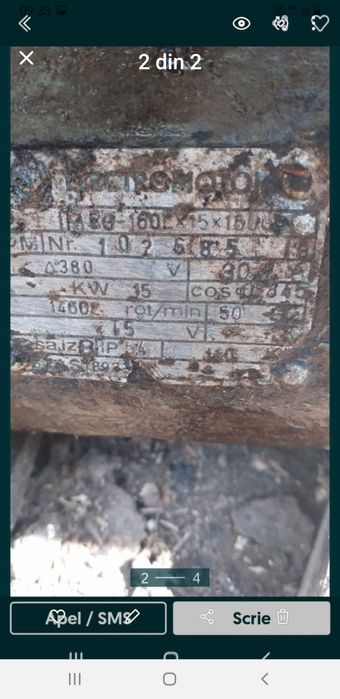 Motor trifazic 15 kw