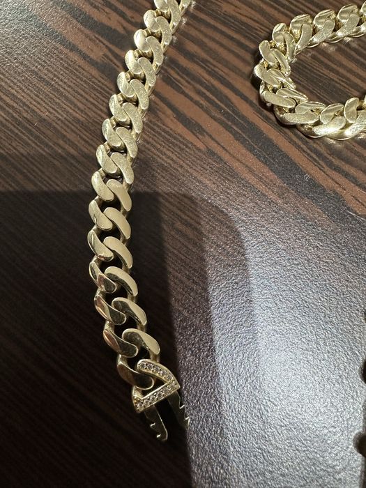 Lant cuban aur 14k turcia 585