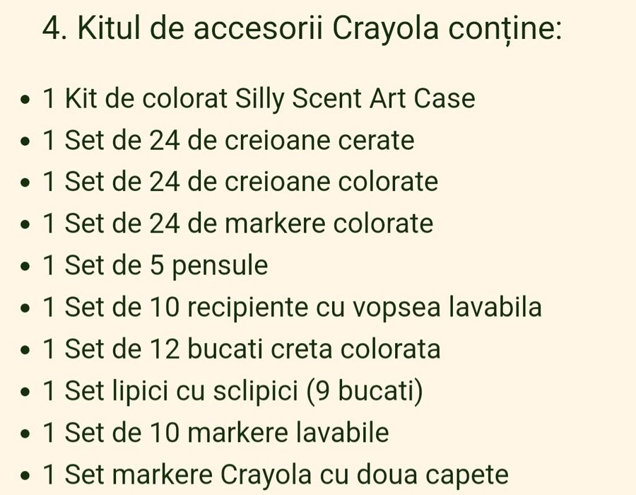Rechizite/kit de accesorii crayola