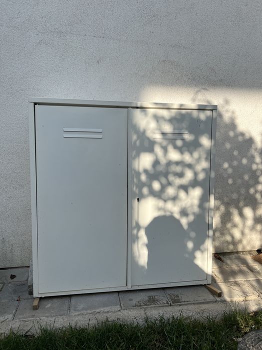 Corp cu usi, alb Ikea IVAR 80x83cm metalic