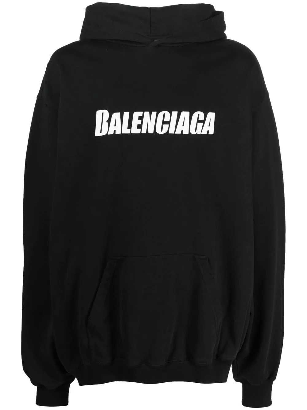 BALENCIAGA Ripped Caps Logo Oversized Горнище тип Суичър size S (L/XL)