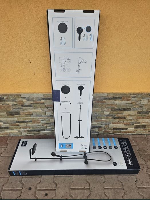 Grohe vitalio start shower system 250 MM (Negru)