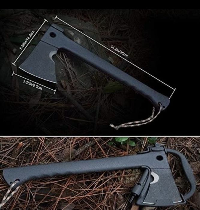 Руска туристическа мултифункционална брадва  5в1