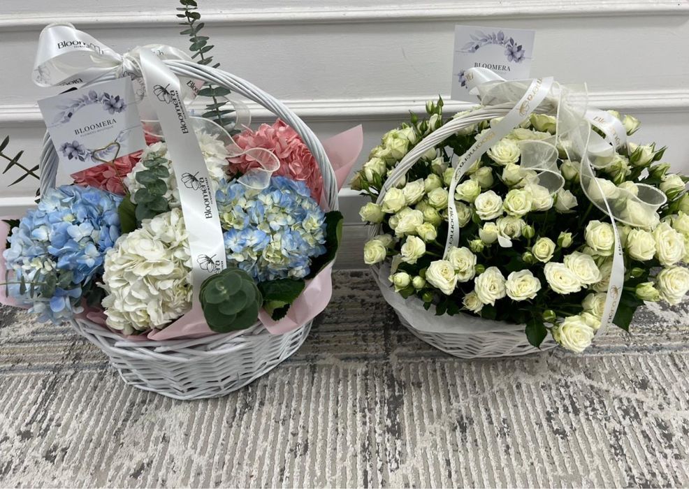 Продам цаеты букет 2 корзины