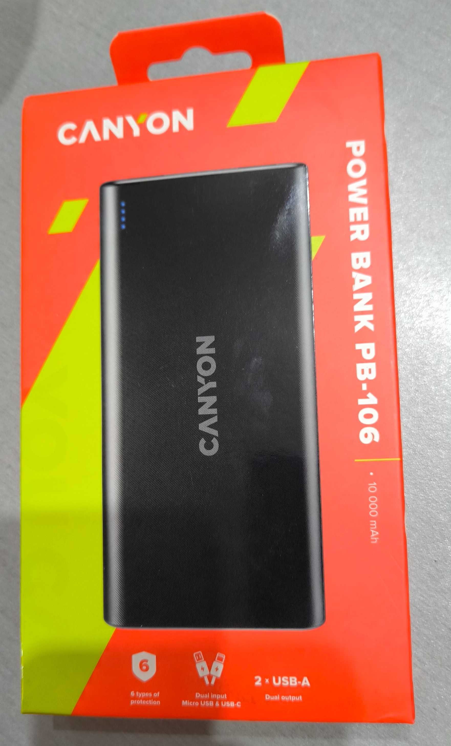 Продавам външна батерия CANYON PB-106  10000 MAH WH