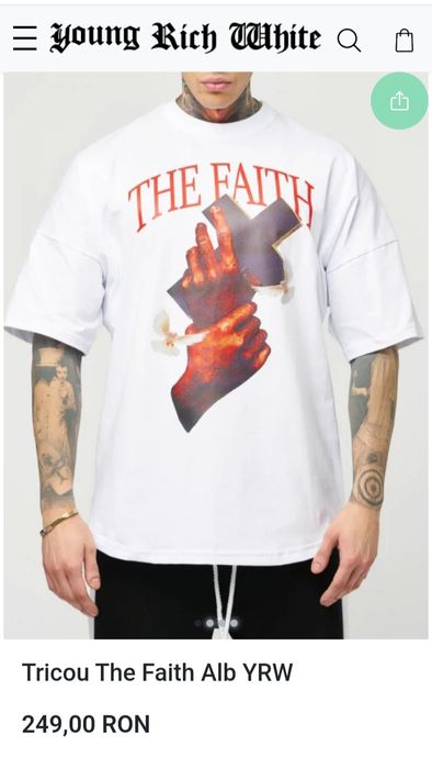 Tricou Young Rich White