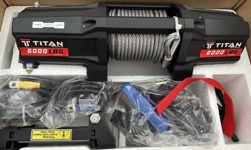 Лебедка 6000 либри, 12V, електрическа, за джип,  пътна помощ