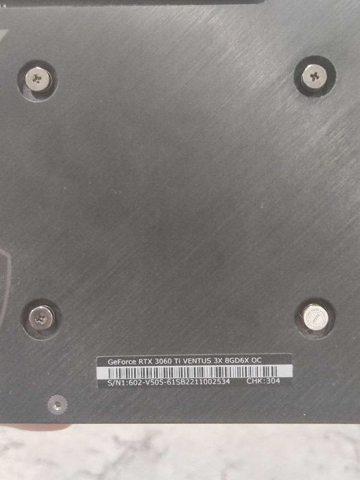 MSI Ventus 3x RTX 3060 TI GDDR6X OC