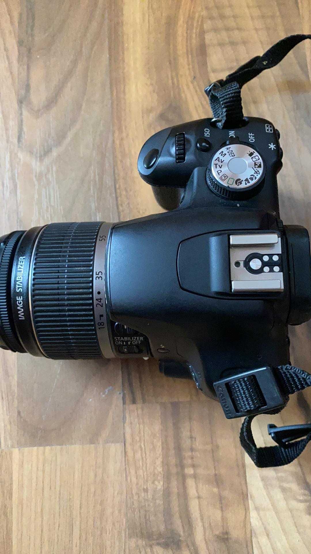 Фотоапарат Canon EOS 500D + чанта и ремък за врата