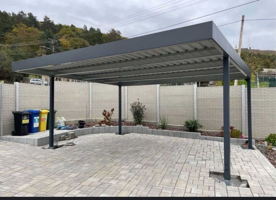 Suport panouri fotovoltaice - carport industrial