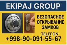 Sifatli xizmat: Seyf/Eshik ochish – 24/7 xizmat | EKIPAJ GROUP