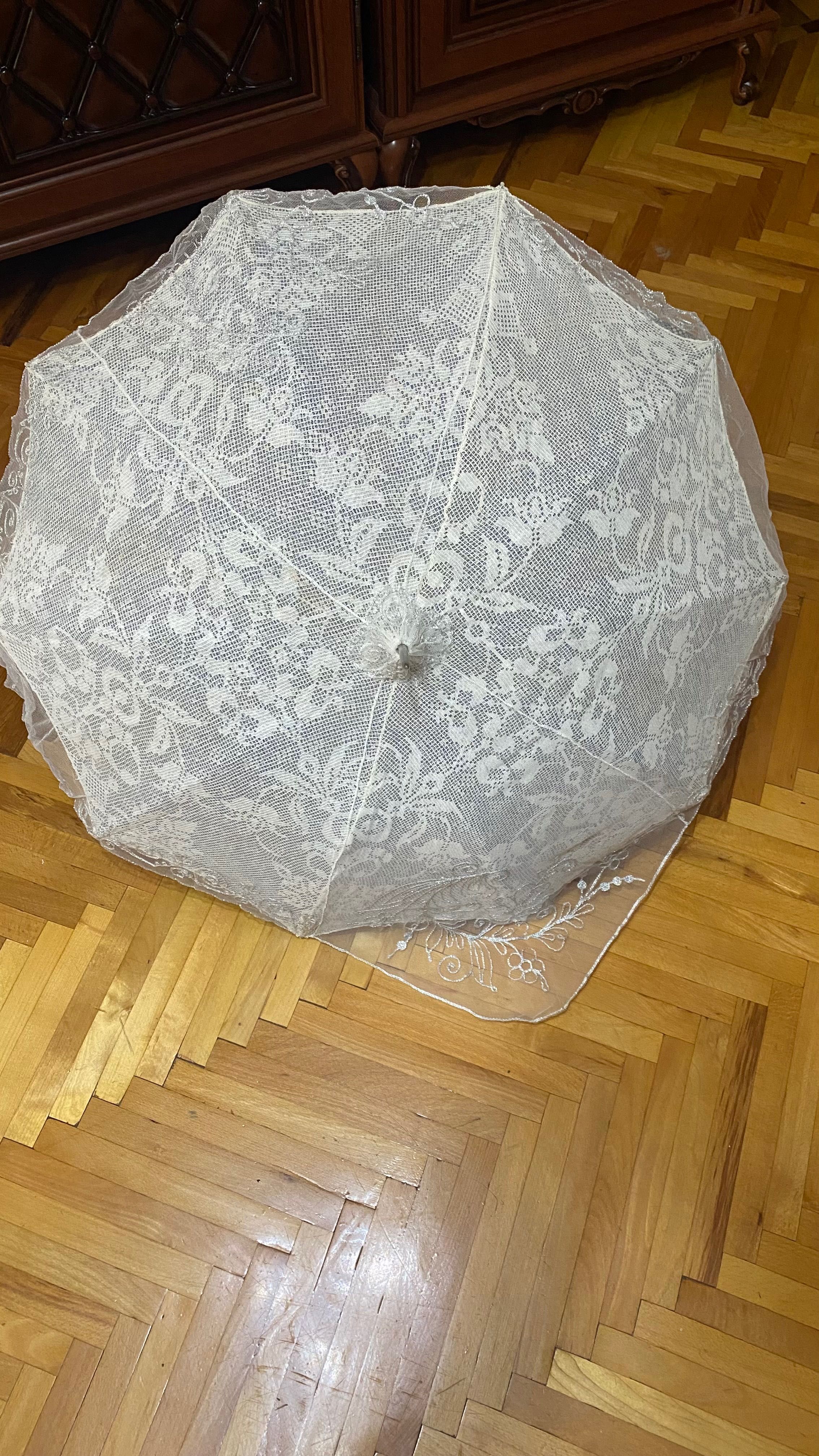 Зонт кружевной от солнца, б/у