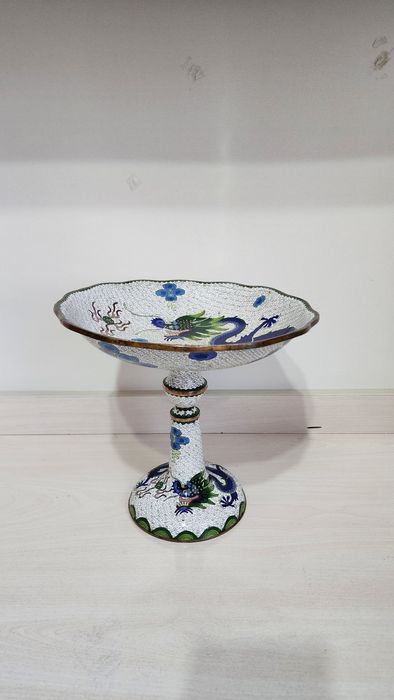 Редкая ваза эмаль китай 1950 е года