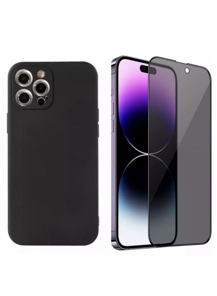 Iphone 14/15/16 PRO MAX PLUS Husa Secure Case Slim si Folie Sticla CB