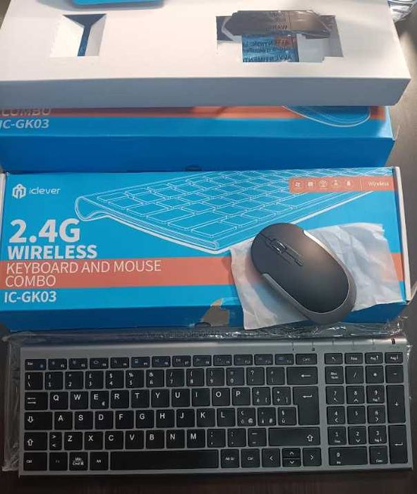 Безжична клавиатура и мишка iClever IC-GK03, 2.4GHz