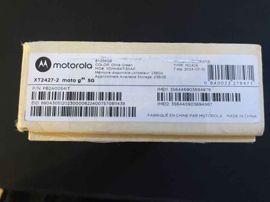 Vand Motorola G85 5G NOU