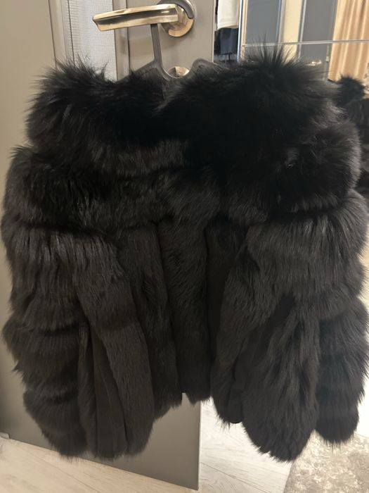 Haina de blana vulpe naturala