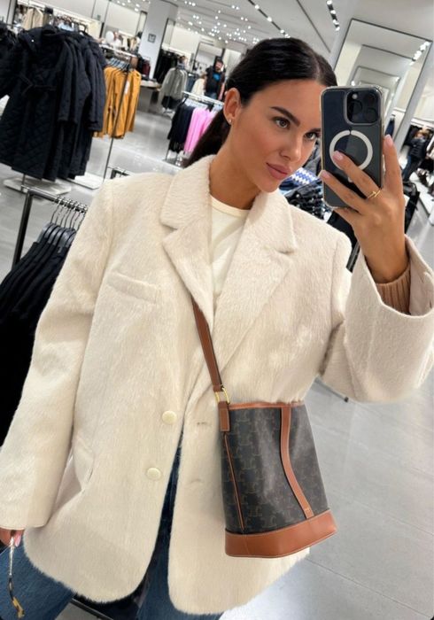 ZARA дамско viral палто овърсайз