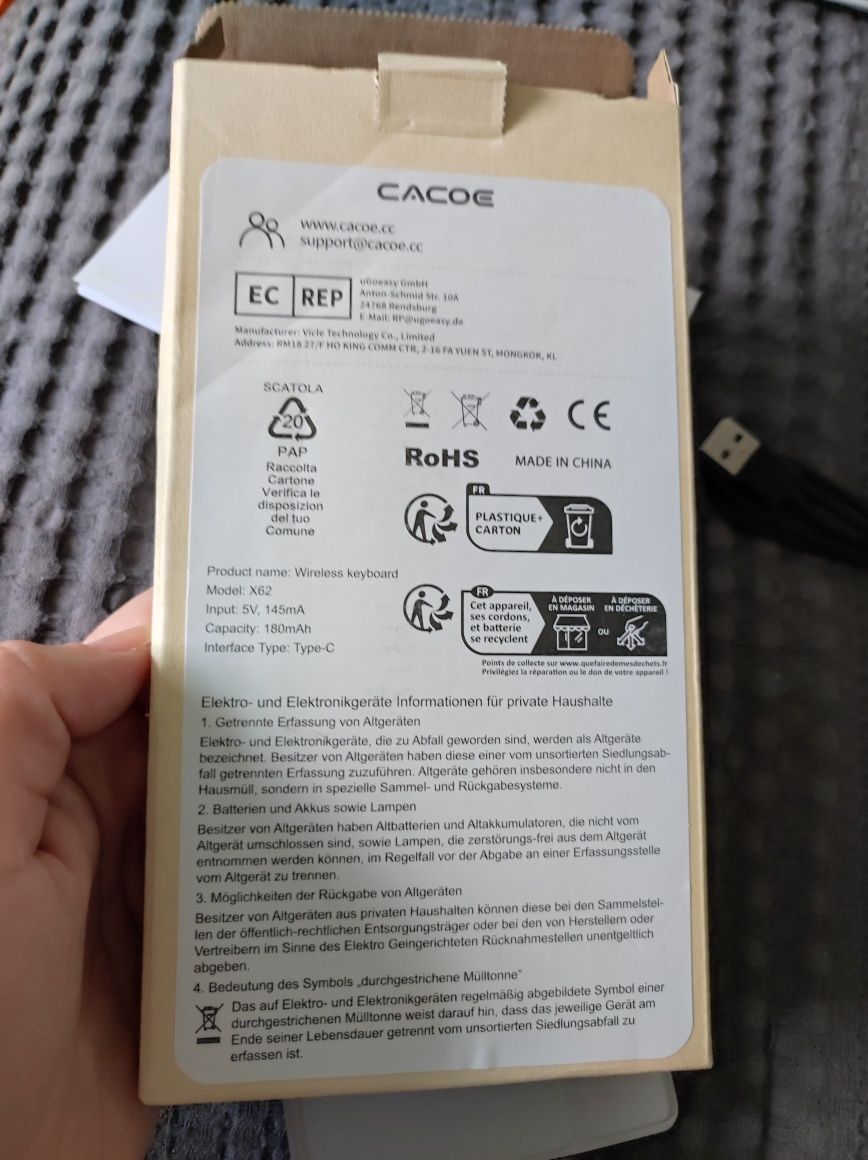 Беспроводная клавиатура Cacoe