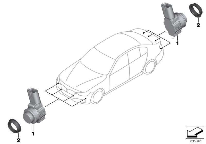 Сензор парктроник PDC BMW F30,31,34 модели БМВ 1 ,2 ,3 ,4