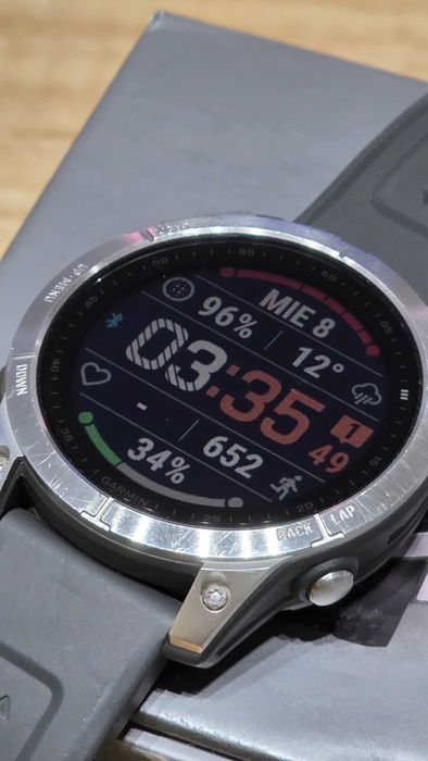 Garmin Fenix 7, 47mm, silver, garantie 1 luna, cutie