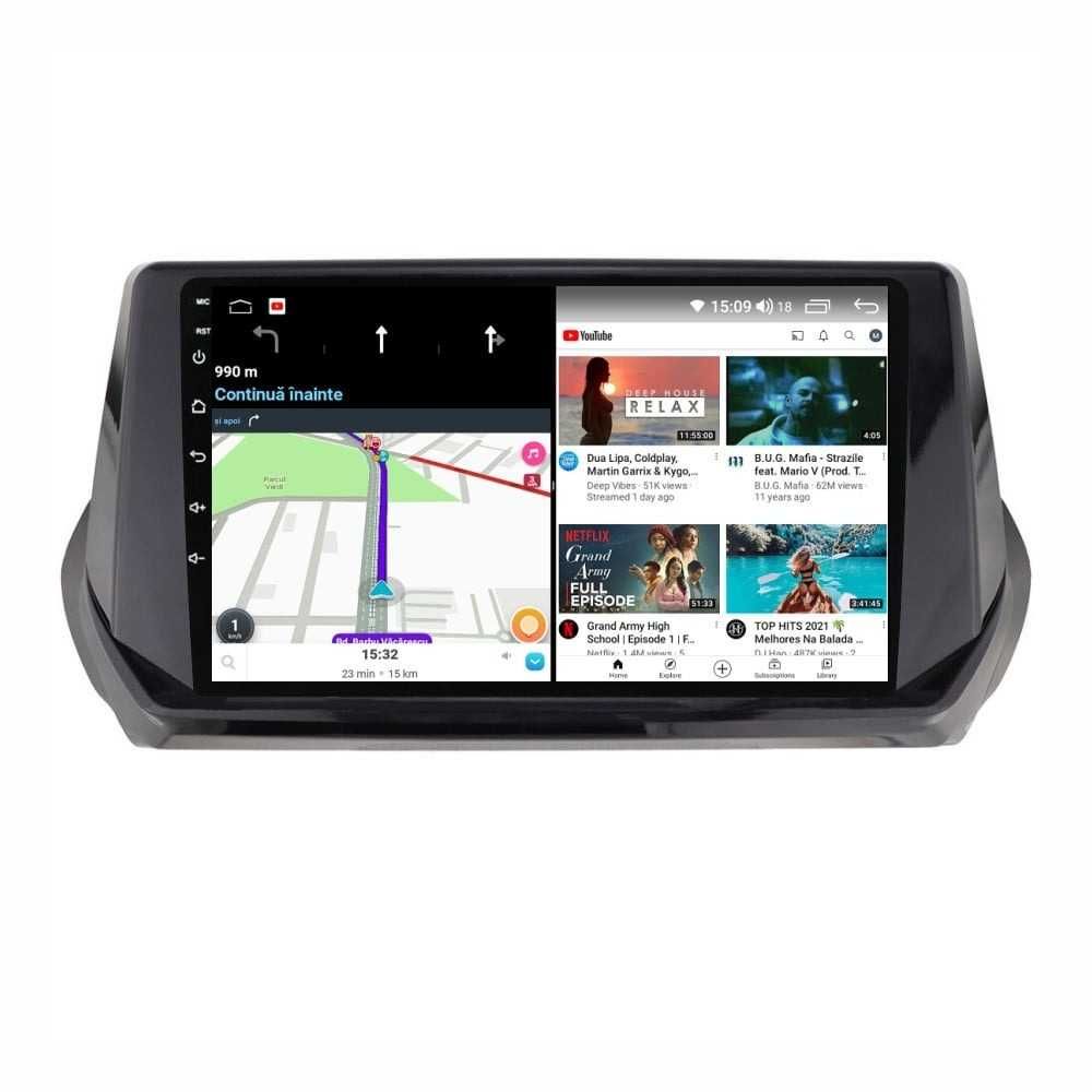 Navigatie Android 14 PEUGEOT 2008  2019 + 1/8 Gb CarPlay CAMERA