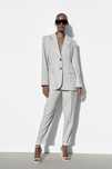 Zara костюм светло сив
