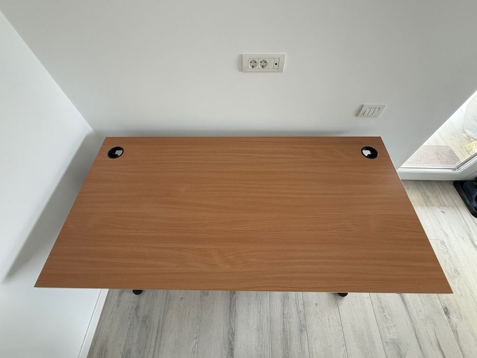 Birou solid FLEISCHER 80x160 - reglabil manual pe înălțime