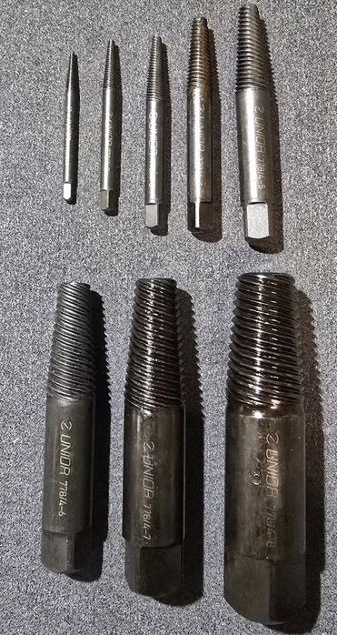 Set extractoare suruburi rupte, 1.75-17.5 mm, 8 bucati