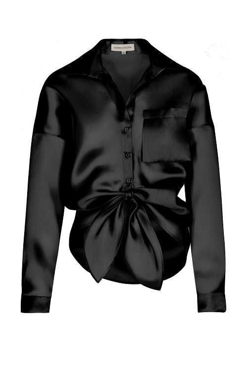 Bluza dama Andres Otalora Columbia FW 24 100% matase No Olvidas neagra