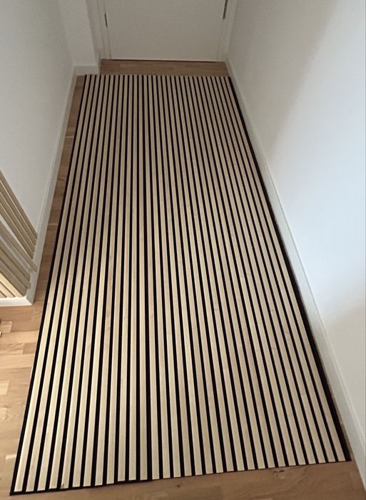 Vand Riflaj decorativ acustic , stejar deschis