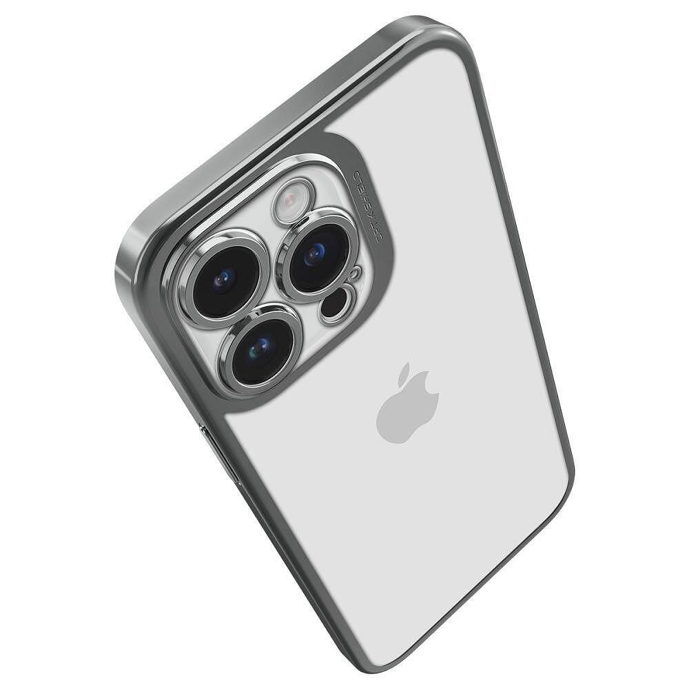 Кейс spigen optic crystal за iphone 14 pro chrome grey