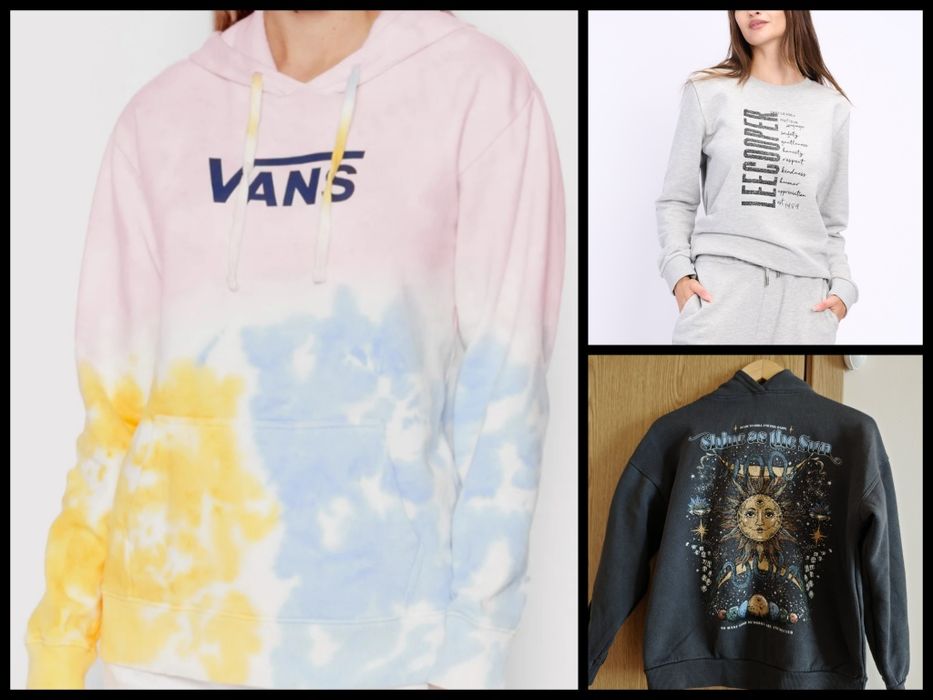 Оригинална блуза / суичър Vans,Lee Cooper, House brand с качулка