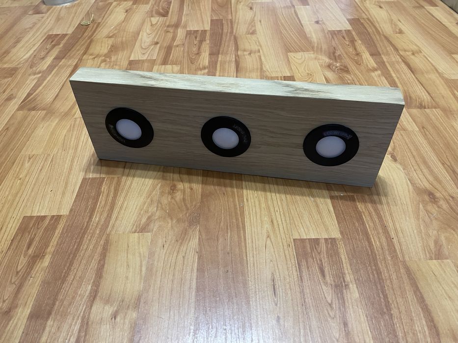 Aplica lampa polita de perere cu 3 spoturi LED