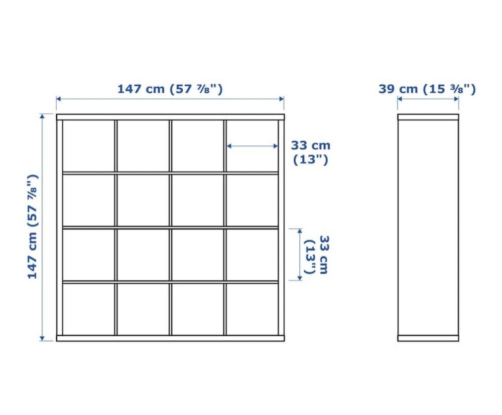 Стеллаж ikea (ротанговые корзины отдельно)