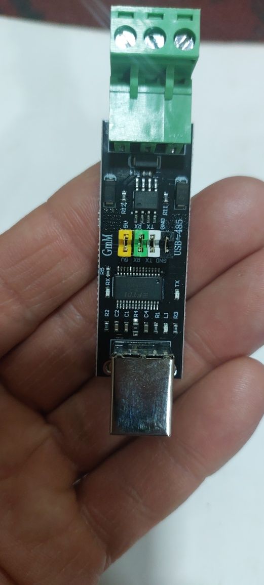 Продаются USB-RS485 конвертеры хорошего качества.