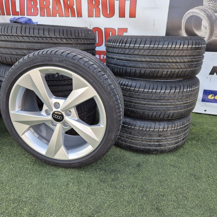 Jante R 18" 5x112 Audi A3 Originale cu 225 40 18 Bridgestone