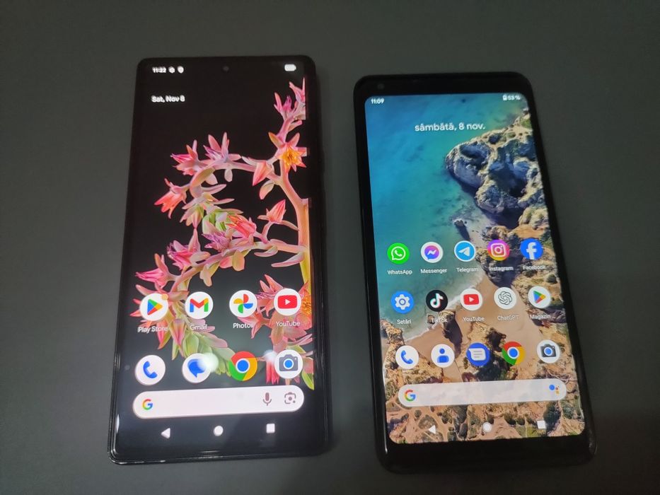 Pixel 6 și pixel 2XL