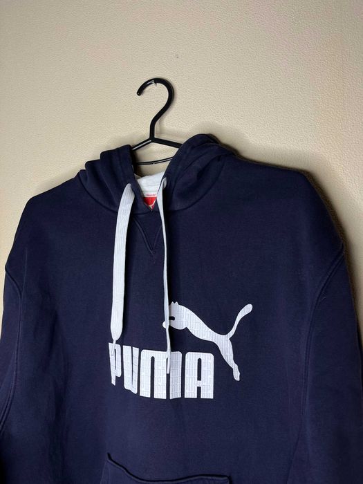 Puma Big Logo Blue Hoodie Мъжко Горнище