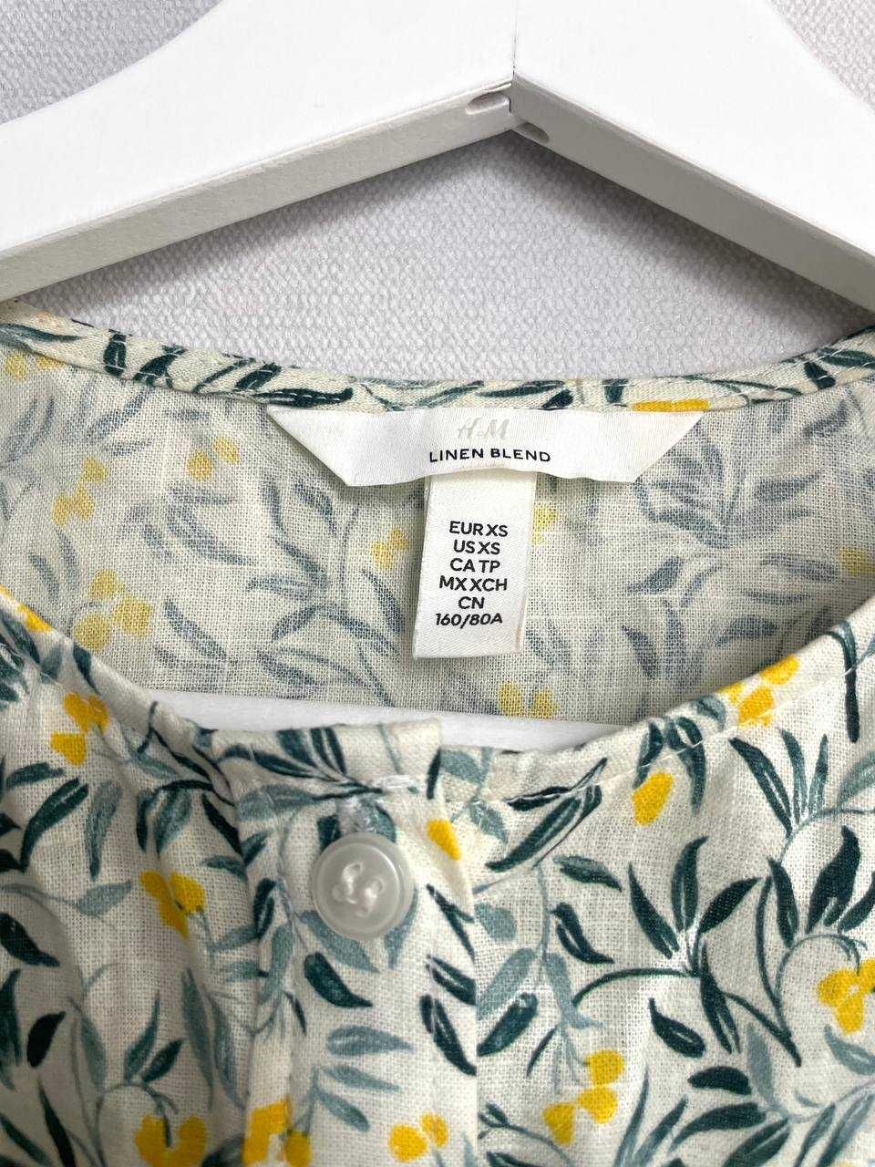 Блуза H&M - ленен микс, размер XS