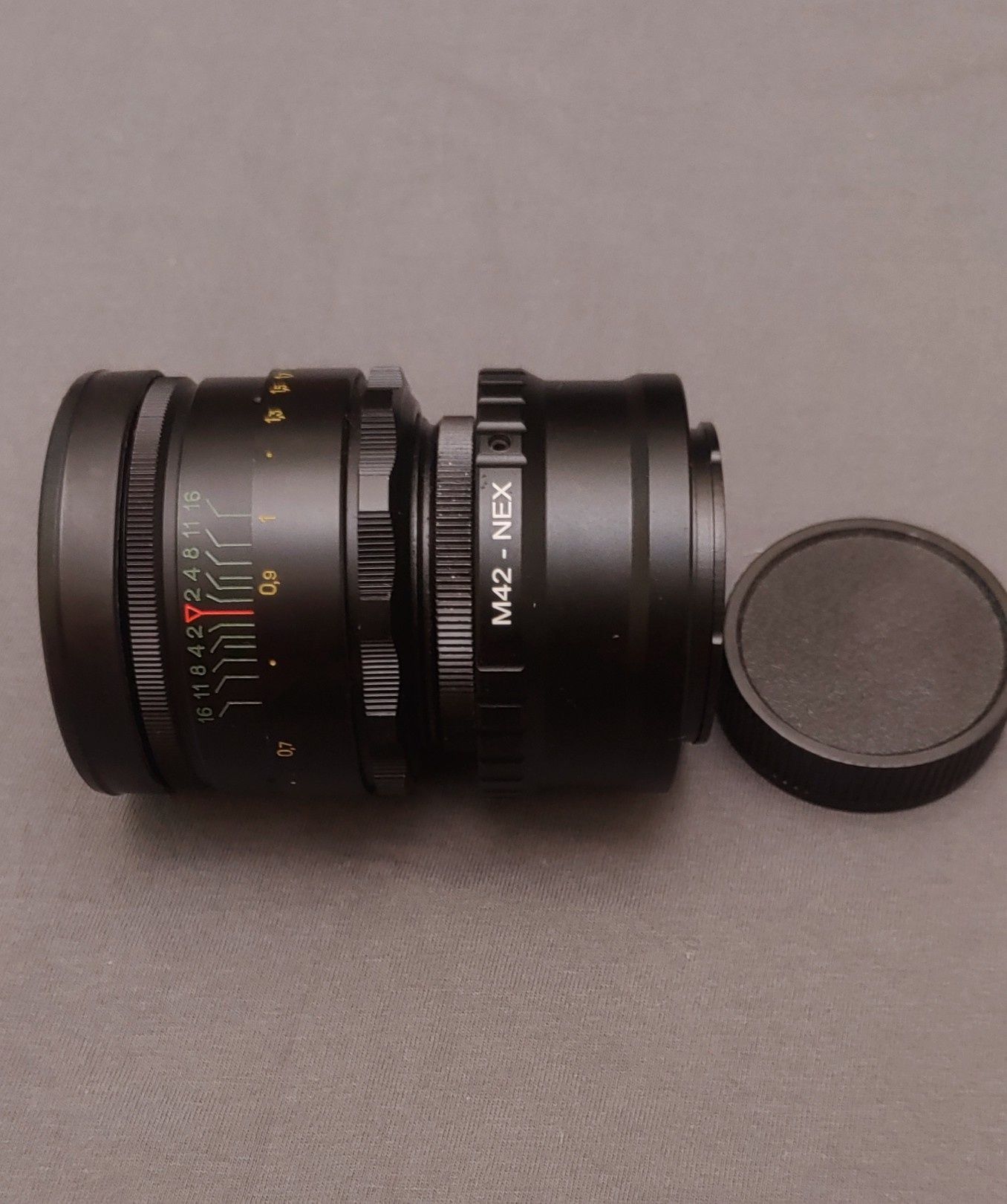 объектив Гелиос 44-2 + адаптер Sony e -M42