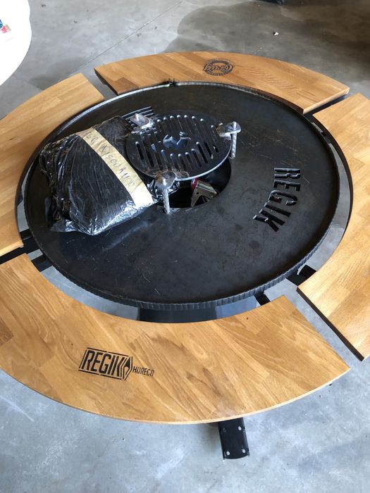 Gratar personalizat blat lemn stejar personalizat+cadou sort piele