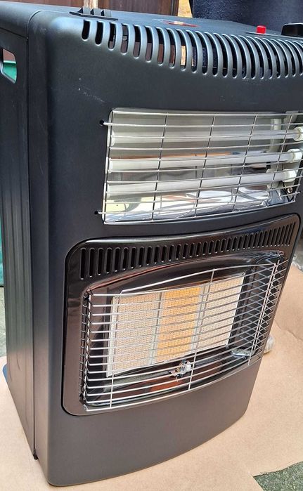 Soba pe gaz si electric tip semineu soba camping Noua Meva Deluxe