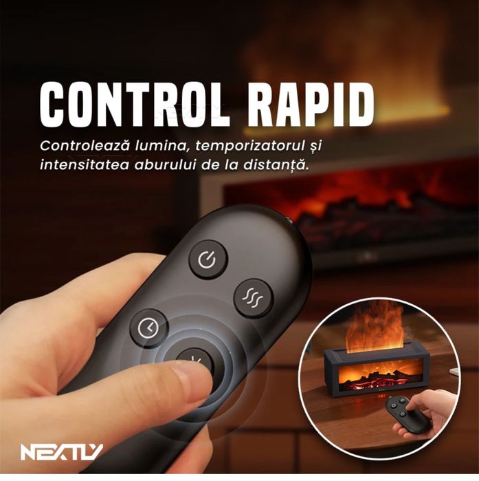 Umidificator semineu cu 7 culori culoarea alba