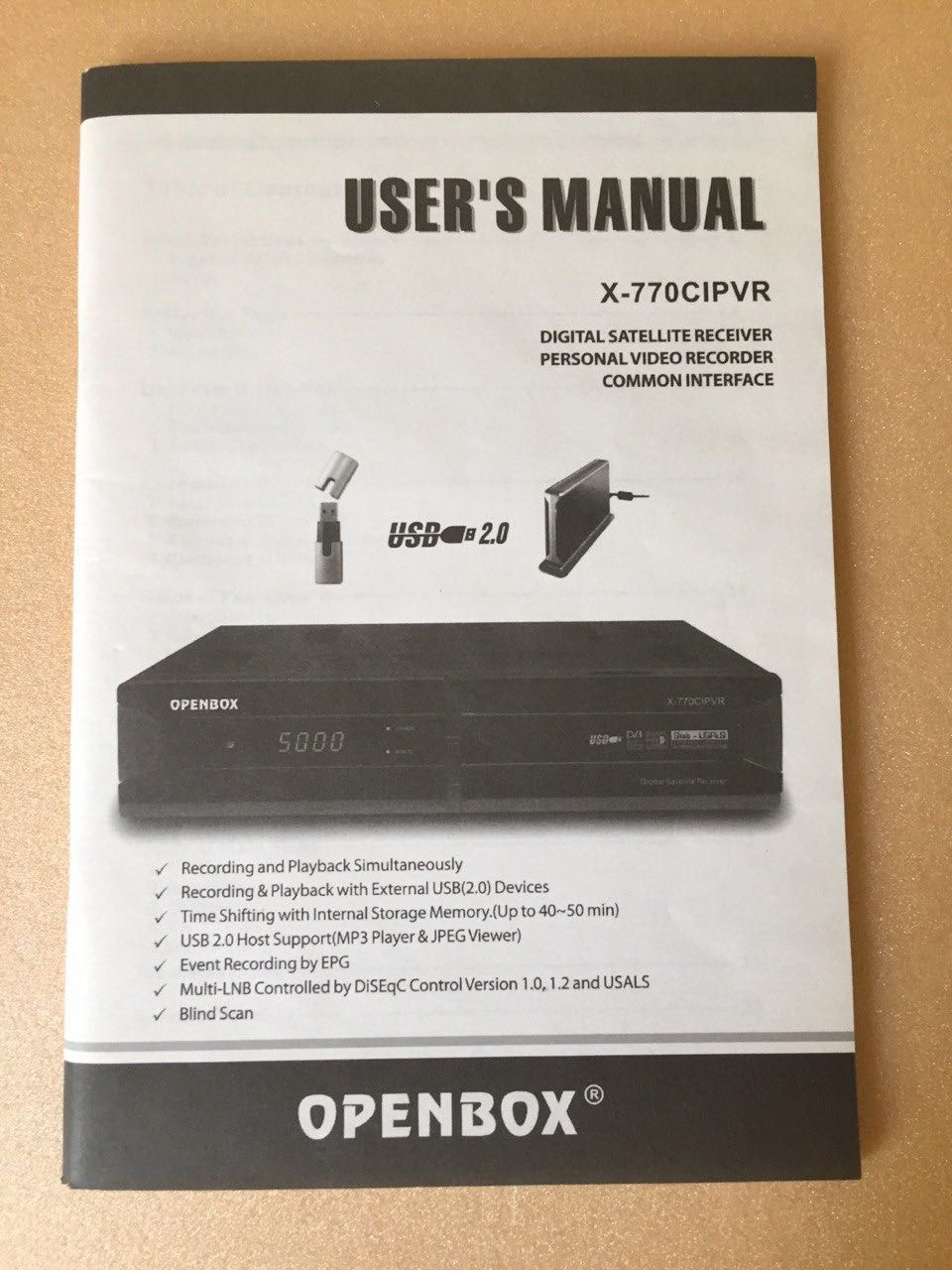 Спутниковый ресивер Openbox 770ci