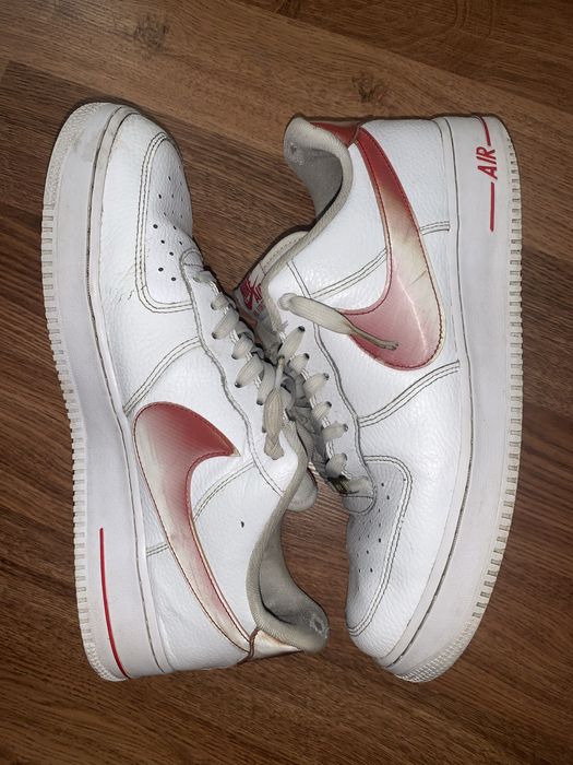 Air foce 1 low red jumbo swoosh