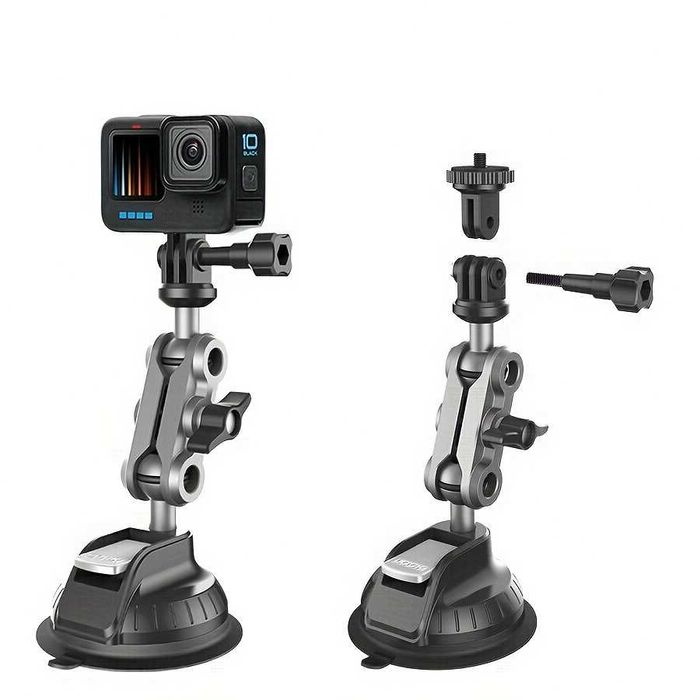Ventuza metalica cu prindere camere actiune GoPro Insta360 DJI Osmo