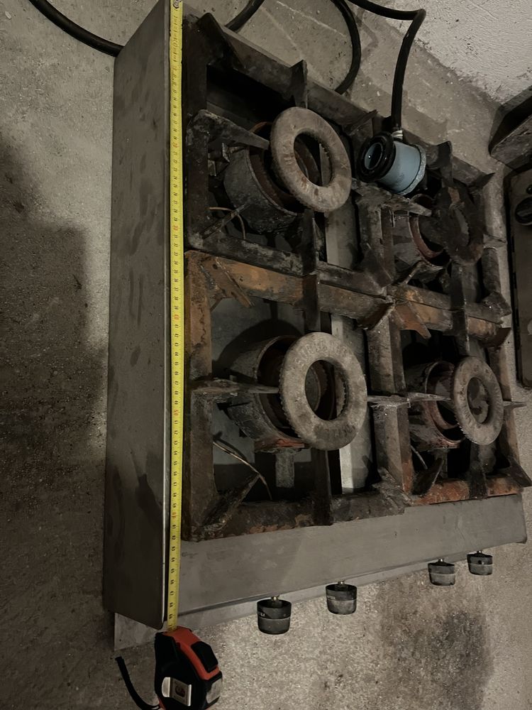 Професионални газови котлони 4*8kW , 70/70см