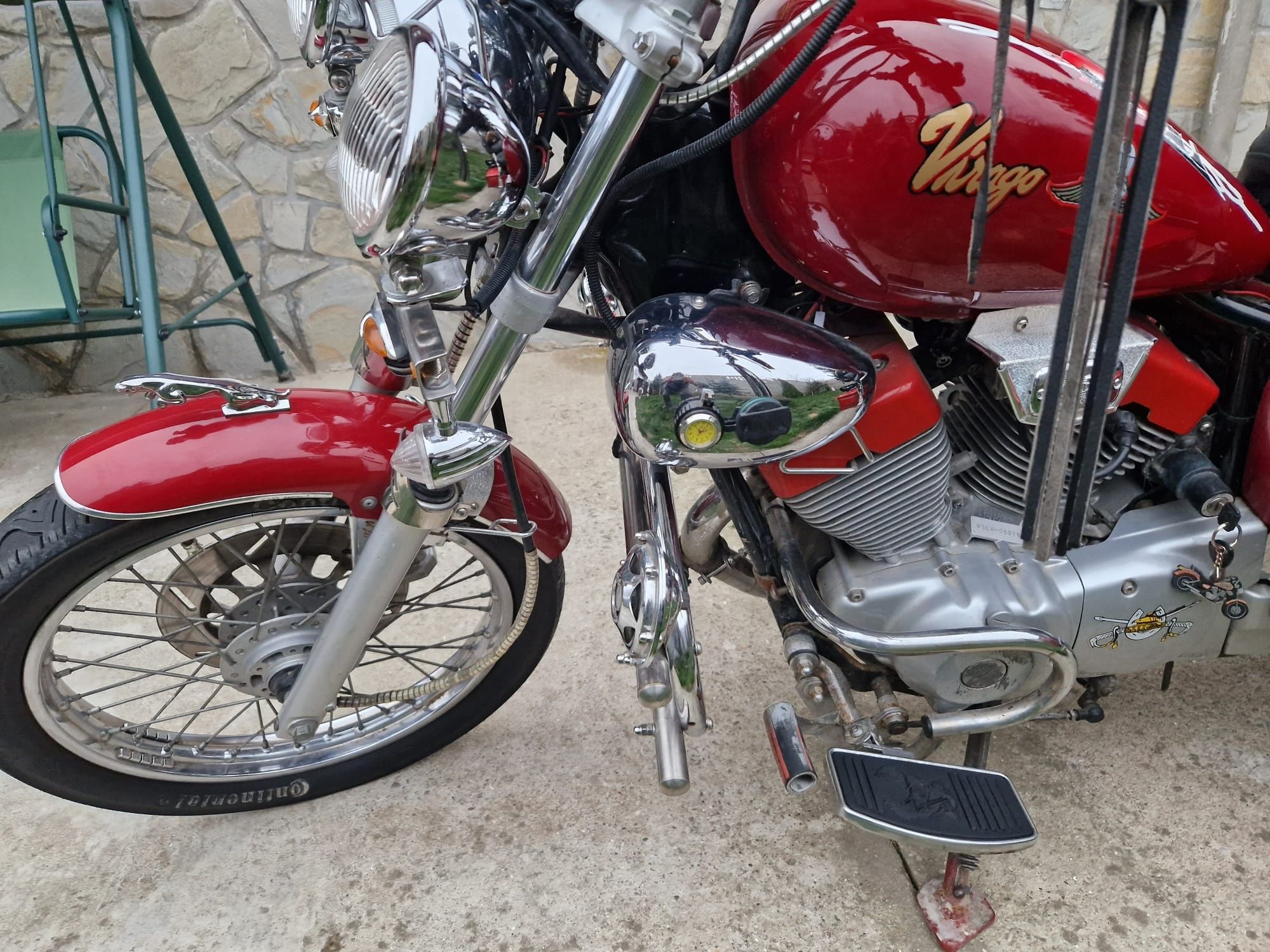 Motocicleta Yamaha Virago, unicat cu 8600km reali, personalizata ,